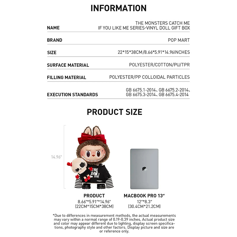 LABUBU - CATCH ME BLACK - 40CM 3 labubu catch me black 40cm 01